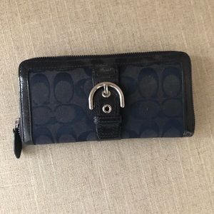 Navy coach wallet
